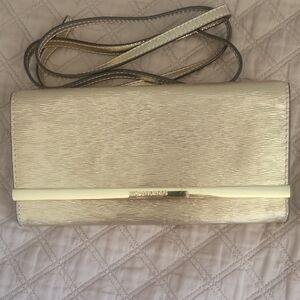 Michael Kors Metallic Gold Clutch
